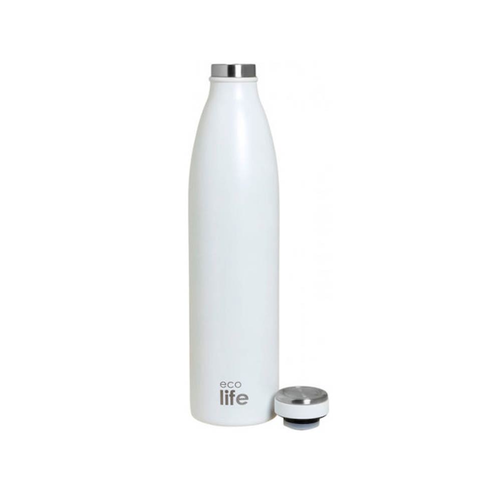Μπουκάλι θερμός Slim White Thermos 1lt 33-BO-3053 Ecolife - 1