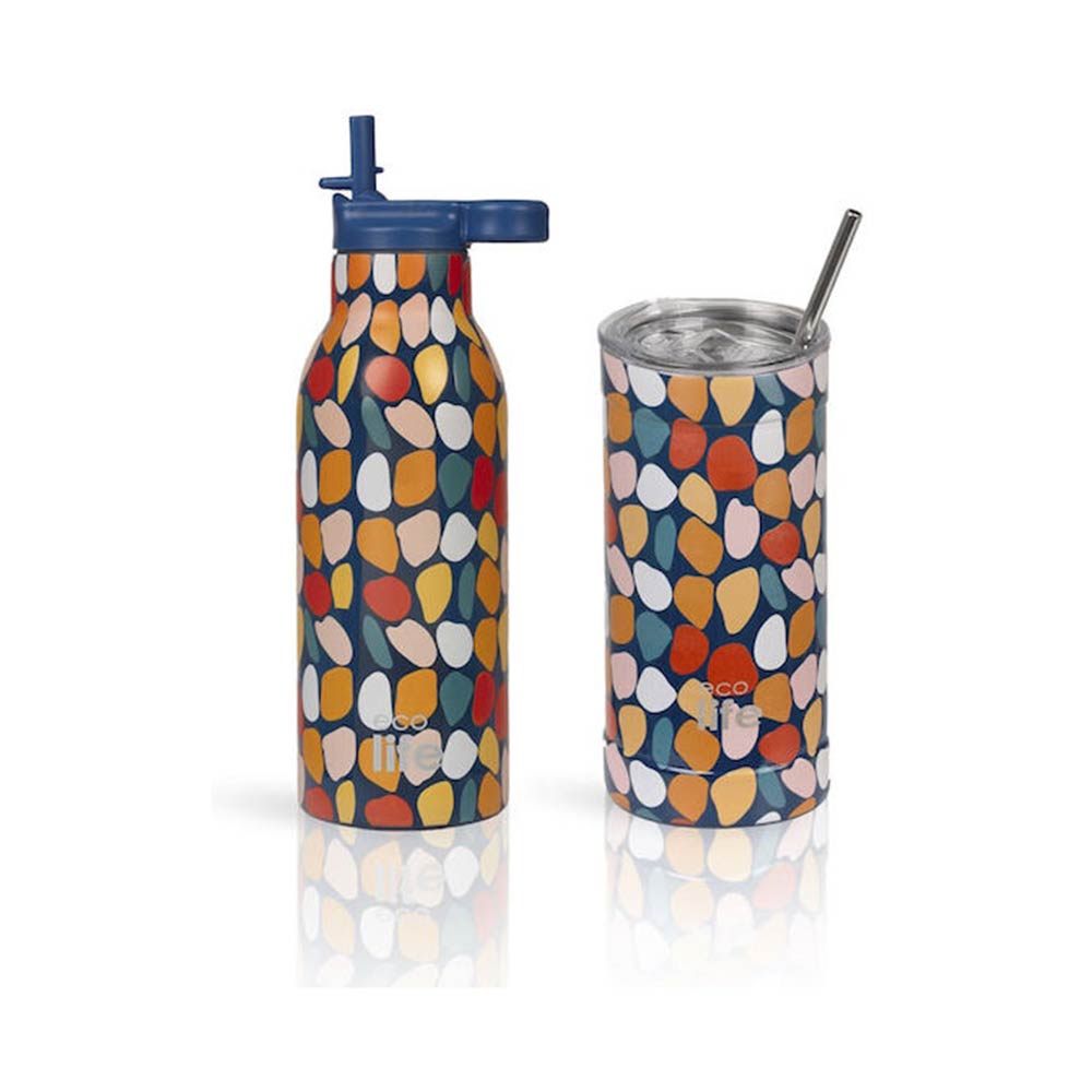 Ανοξείδωτο Ποτήρι Θερμός Stones Coffee Thermos 500ml 33-BO-4180 Ecolife - 1
