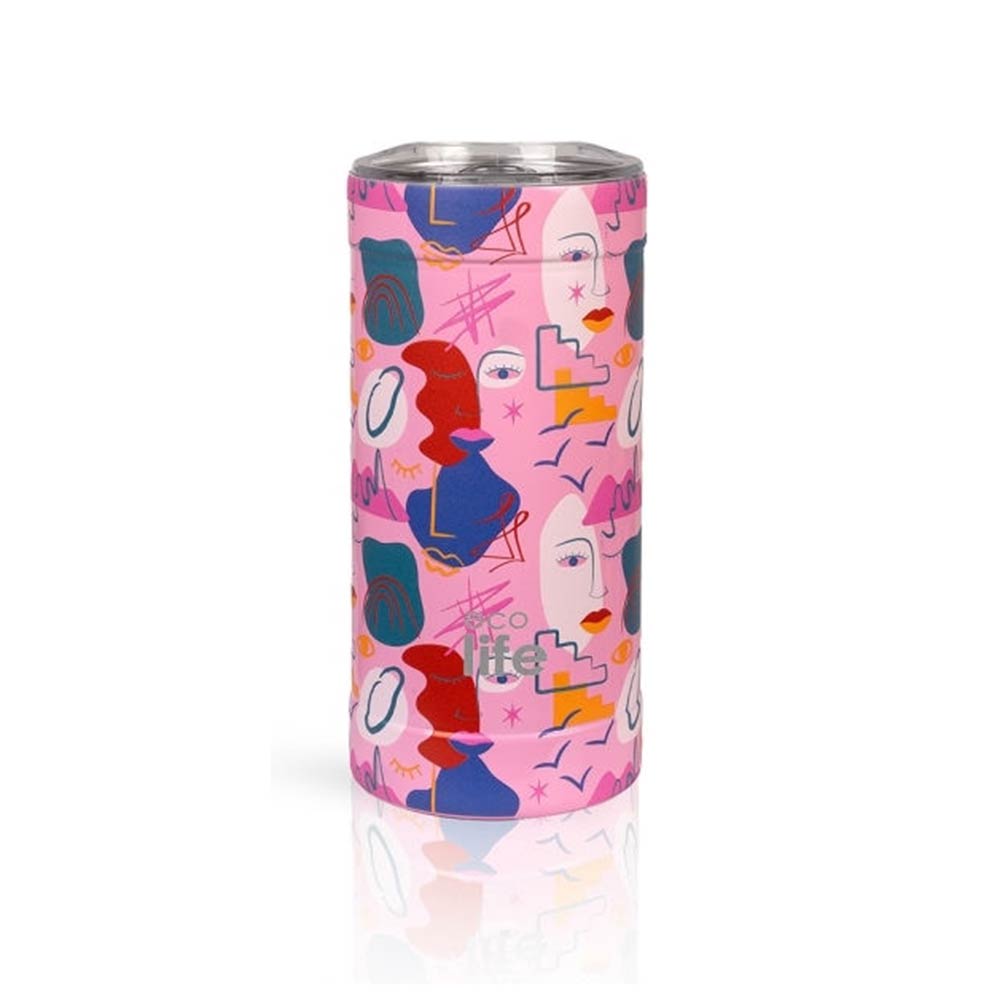 Ανοξείδωτο Ποτήρι Θερμός Faces Coffee Thermos 500ml 33-BO-4181 Ecolife - 3