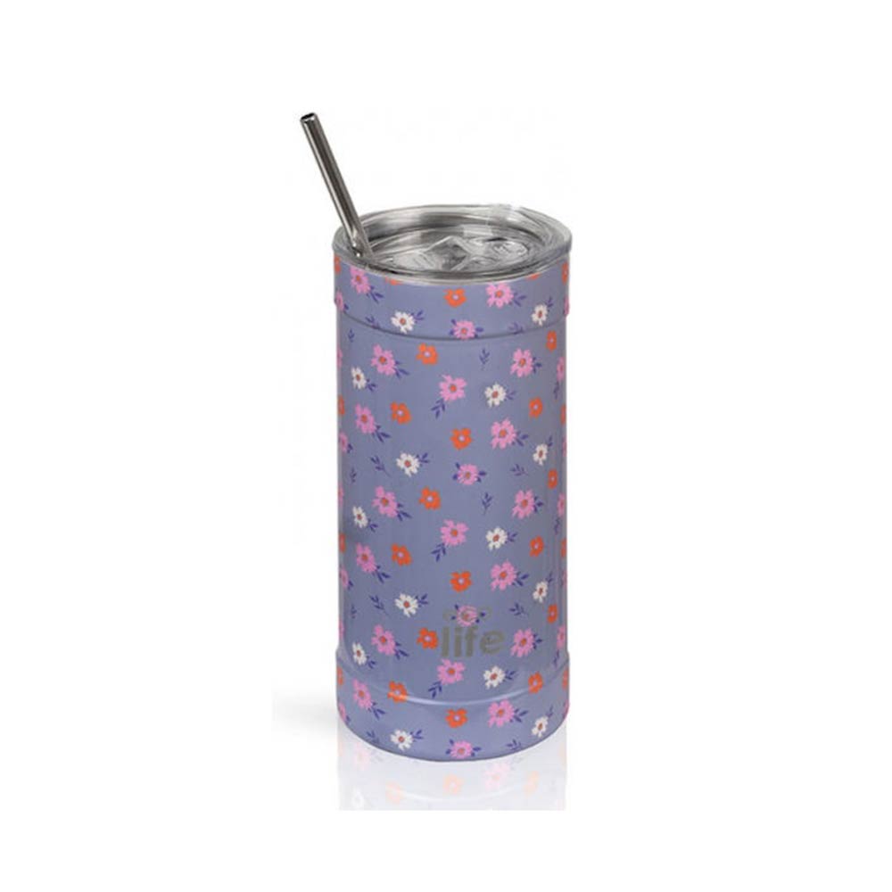 Ανοξείδωτο Ποτήρι Θερμός Flower Bloom Coffee Thermos 500ml 33-BO-4182 Ecolife - 123099