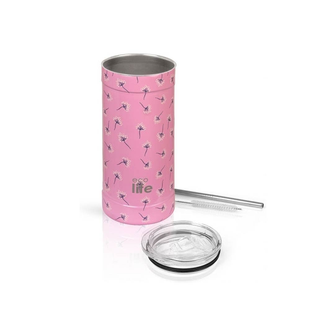 Ανοξείδωτο Ποτήρι Θερμός Pink Dandelion Coffee Thermos 500ml 33-BO-4183 Ecolife - 1