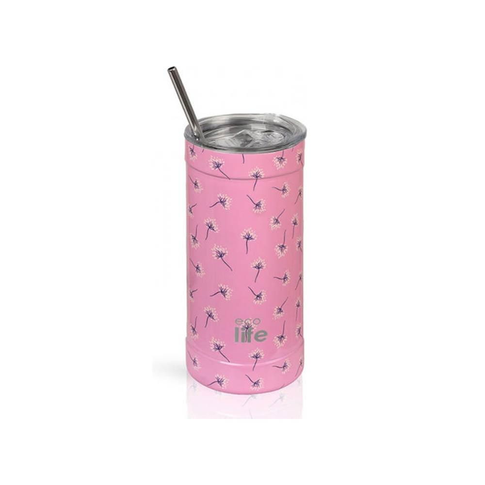 Ανοξείδωτο Ποτήρι Θερμός Pink Dandelion Coffee Thermos 500ml 33-BO-4183 Ecolife - 123104
