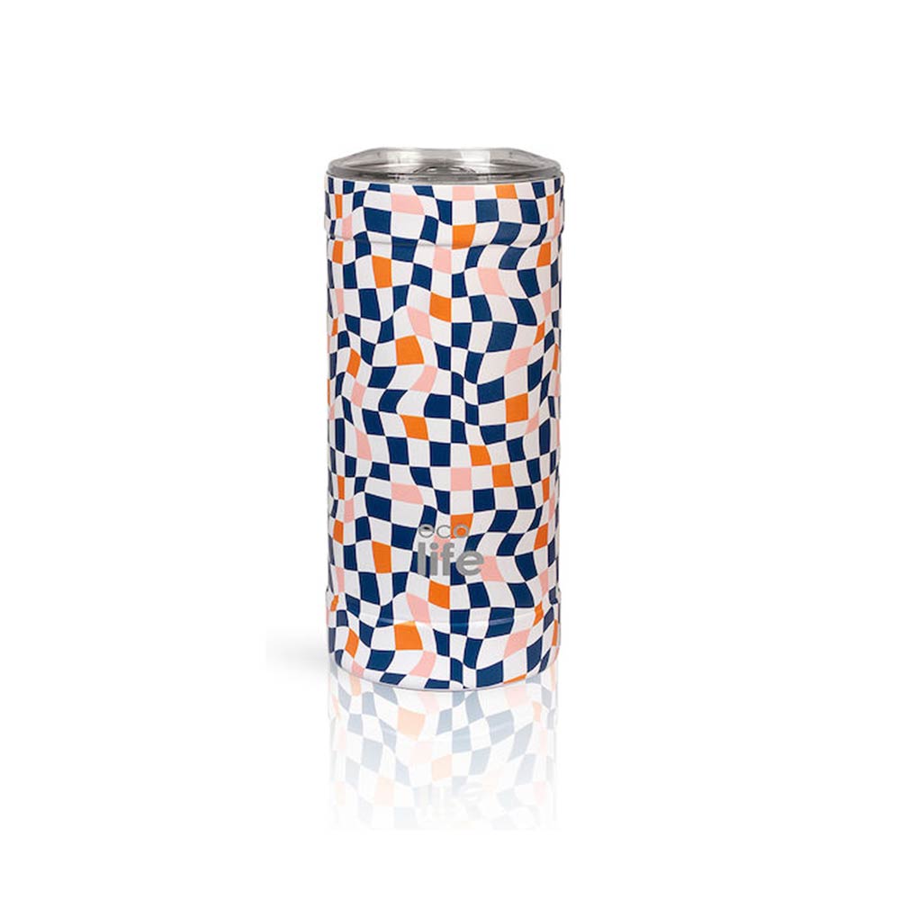 Ανοξείδωτο Ποτήρι Θερμός Color Squares Coffee Thermos 500ml 33-BO-4186 Ecolife - 2