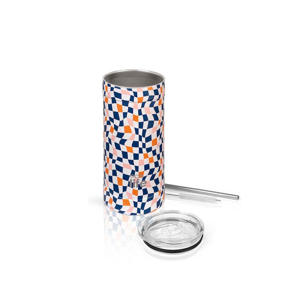 Ανοξείδωτο Ποτήρι Θερμός Color Squares Coffee Thermos 500ml 33-BO-4186 Ecolife - 3
