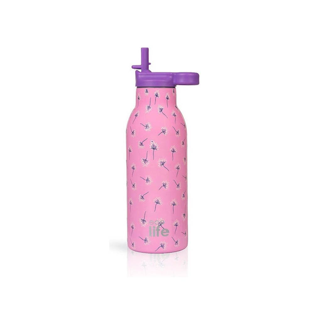 Ανοξείδωτο Μπουκάλι Θερμός Pink Dandelion 550ml 33-BO-2215 Ecolife - 123226