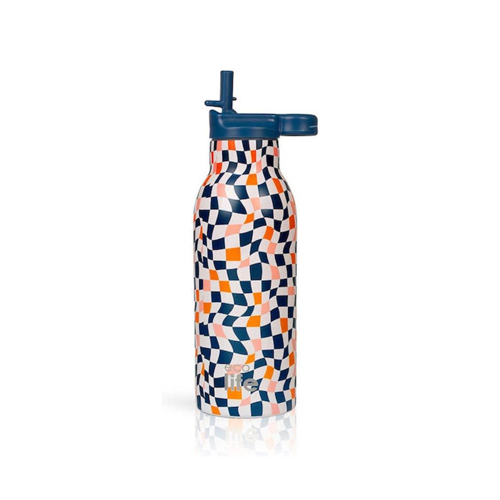 Ανοξείδωτο Μπουκάλι Θερμός Color Squares 550ml 33-BO-2216 Ecolife - 123231