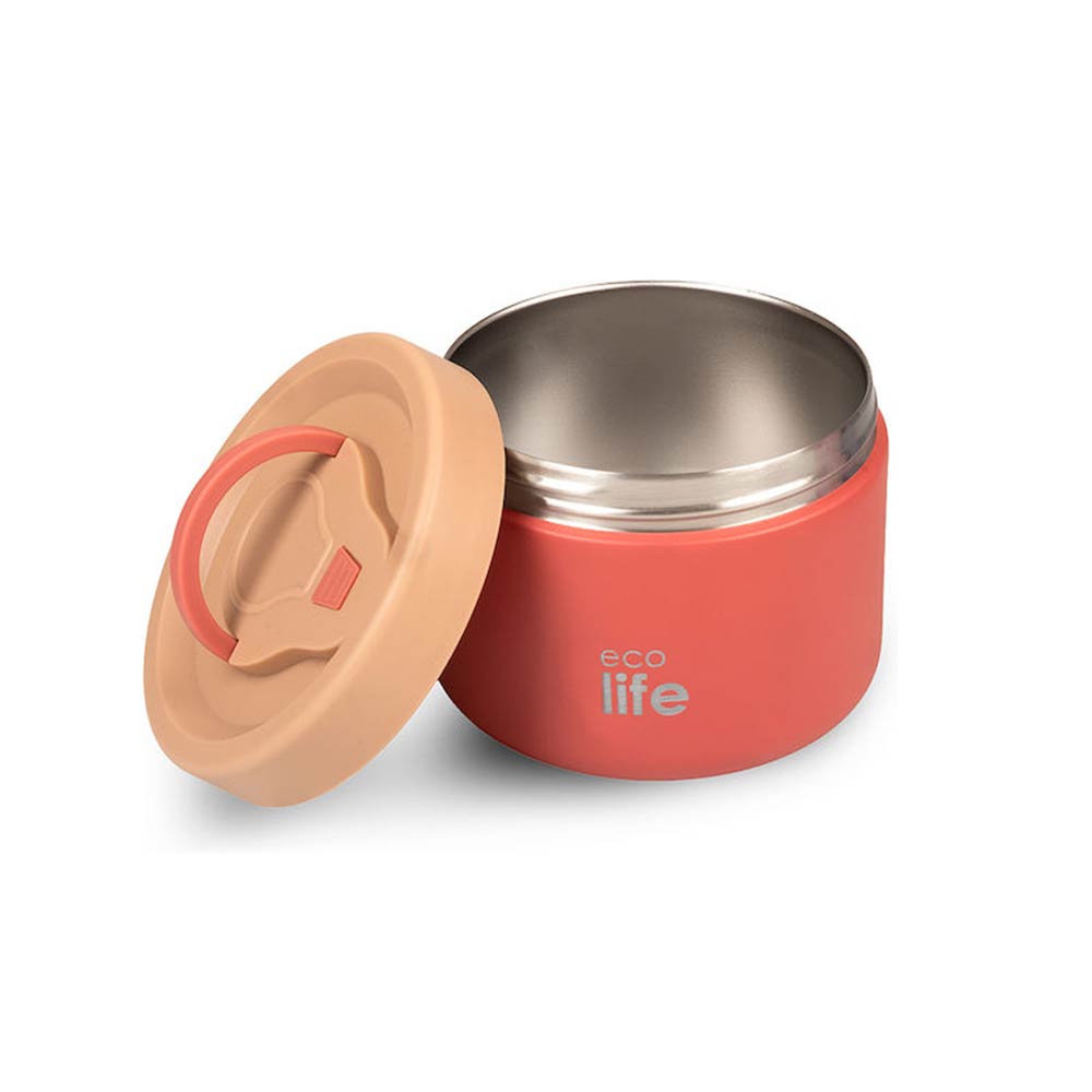 Δοχείο Φαγητού Θερμός Στρογγυλό 650ml Coral 33-BO-9062 Ecolife - 2