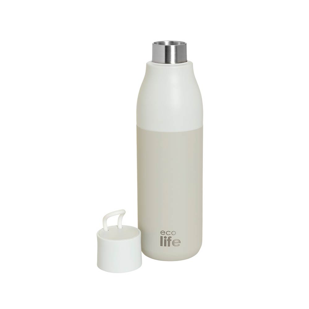 Ανοξείδωτο Μπουκάλι Θερμός 750ml Cream 33-BO-5999 Ecolife - 1