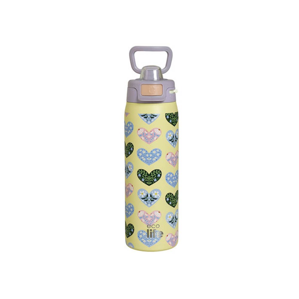 Ανοξείδωτο Μπουκάλι Θερμός 650ml Hearts 33-BO-4207 Ecolife - 123152