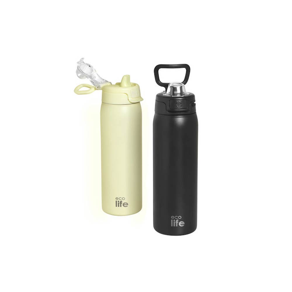 Ανοξείδωτο Μπουκάλι Θερμός 650ml Deep Black 33-BO-4210 Ecolife - 3