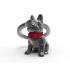 Μεταλλικό Μπρελόκ Bulldog Με Κόκκινο Φίογκο Key Ring MTM253 -02 Metalmorphose - 0