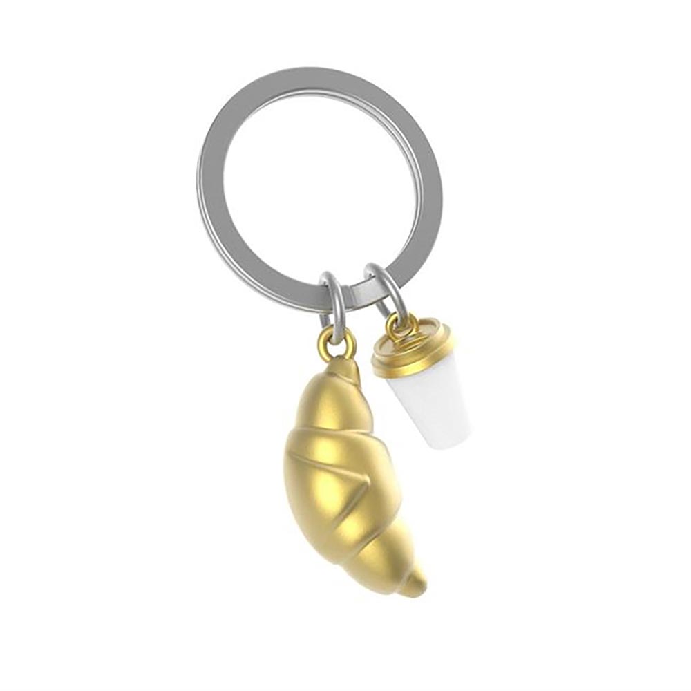 Μεταλλικό Μπρελόκ Croissant & Coffee Key Ring MTM134 -01 Metalmorphose - 92276