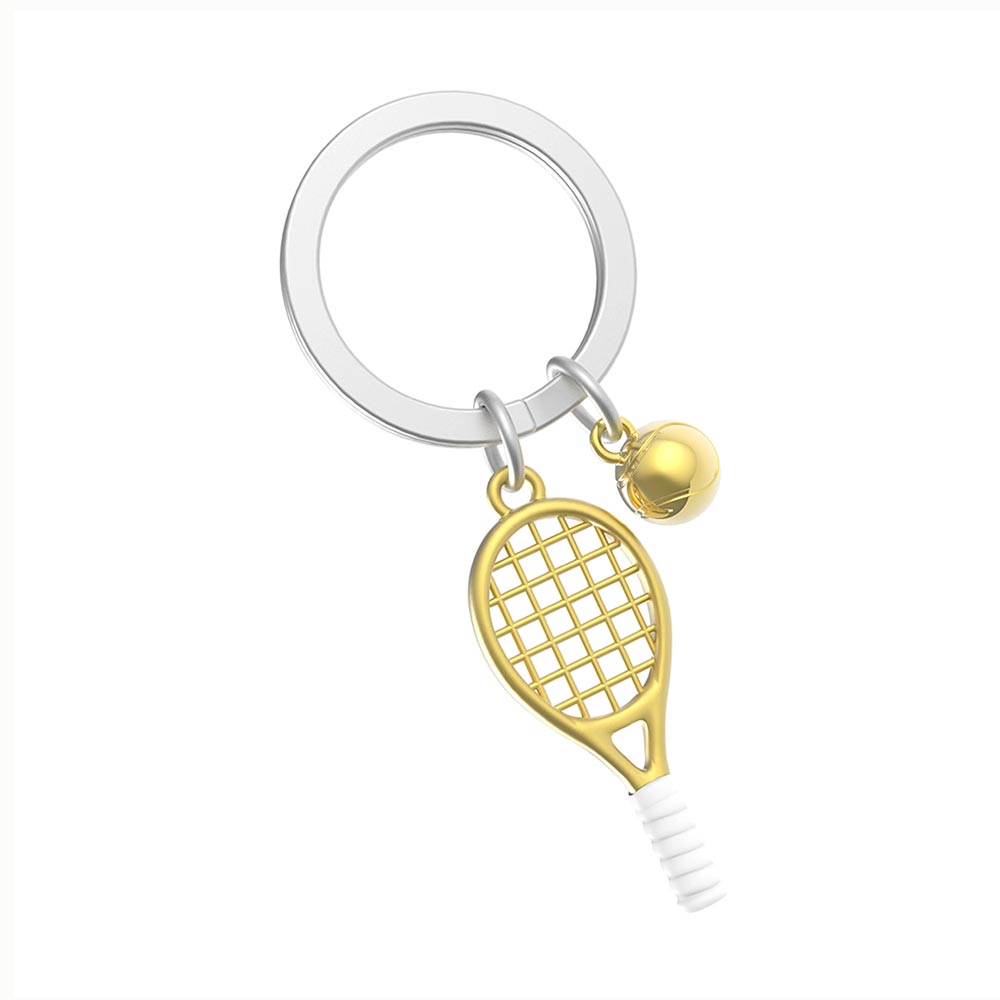 Μεταλλικό Μπρελόκ Tennis Racket Gold Key Ring MTM317 -01 Metalmorphose - 92275