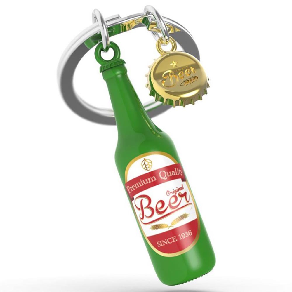 Μεταλλικό Μπρελόκ Green Beer Bottle Key Ring MTM326 -03 Metalmorphose - 92293