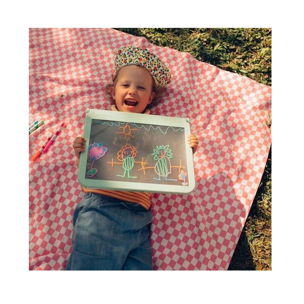 Τάμπλετ Ζωγραφικής 2 Όψεων με Οθόνη LED και Μαυροπίνακα - Πράσινο KDW-180620 Kidywolf - 4