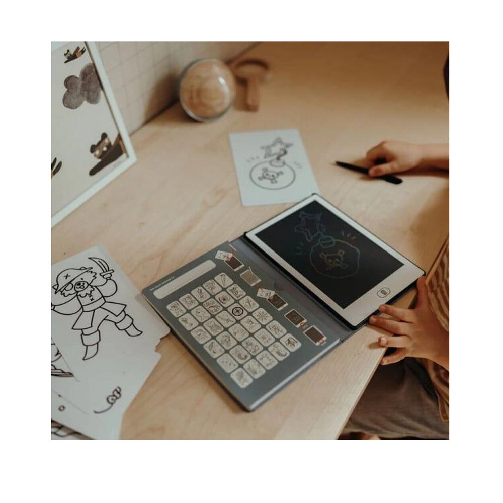 Τάμπλετ Ζωγραφικής με Οθόνη LCD και 30 κάρτες Oceans & Pirates KDW-181450 Kidywolf - 1