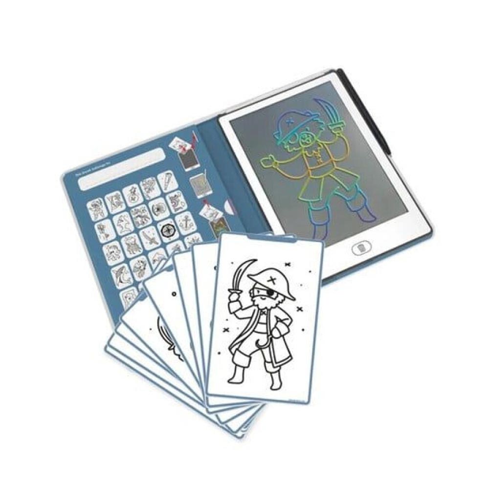 Τάμπλετ Ζωγραφικής με Οθόνη LCD και 30 κάρτες Oceans & Pirates KDW-181450 Kidywolf - 116530