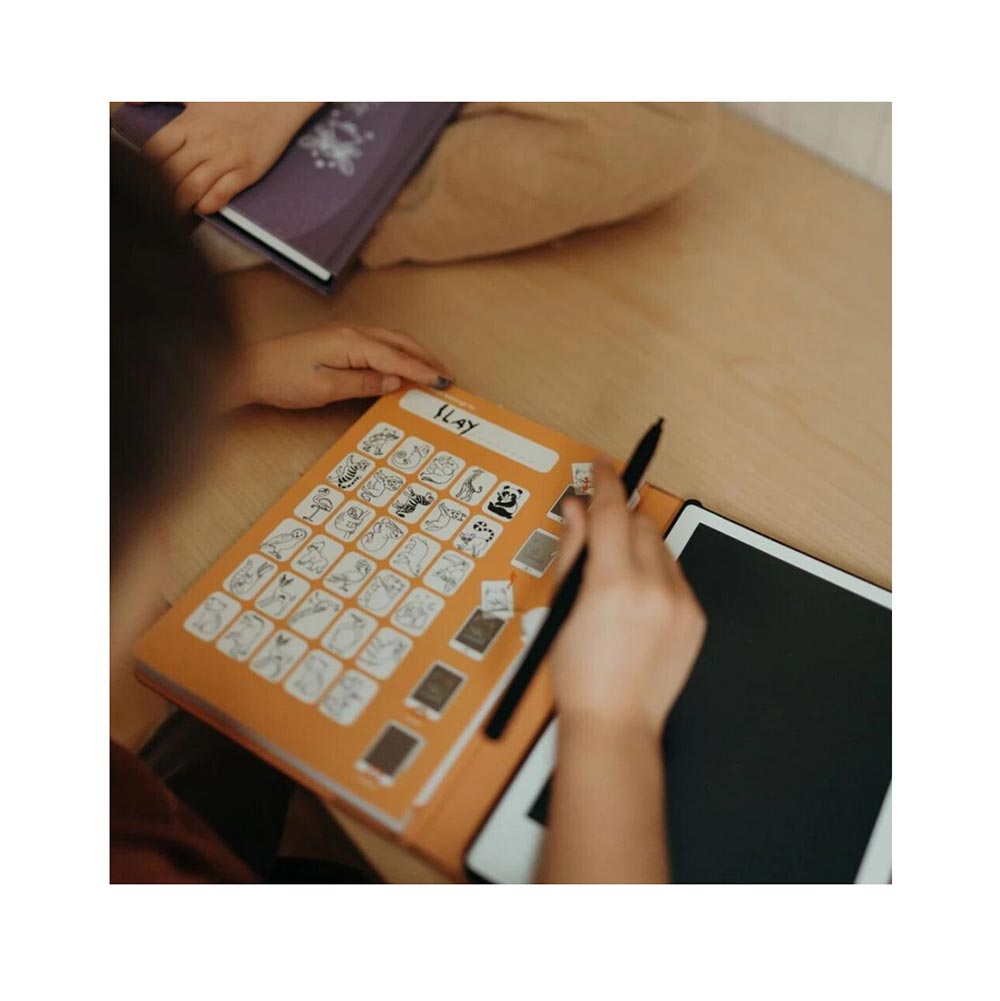 Τάμπλετ Ζωγραφικής με Οθόνη LCD και 30 κάρτες Animals KDW-181481 Kidywolf - 1