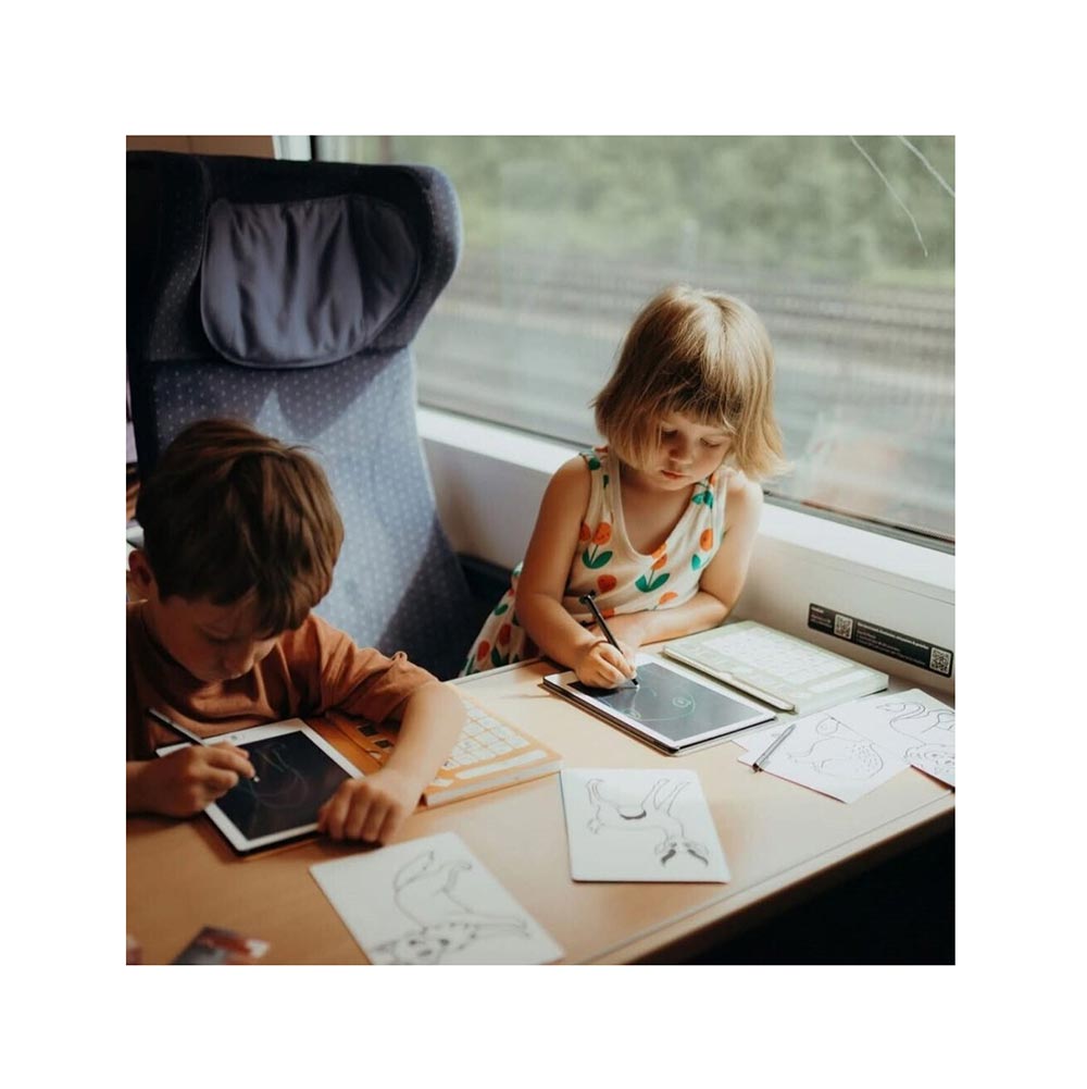 Τάμπλετ Ζωγραφικής με Οθόνη LCD και 30 κάρτες Animals KDW-181481 Kidywolf - 3