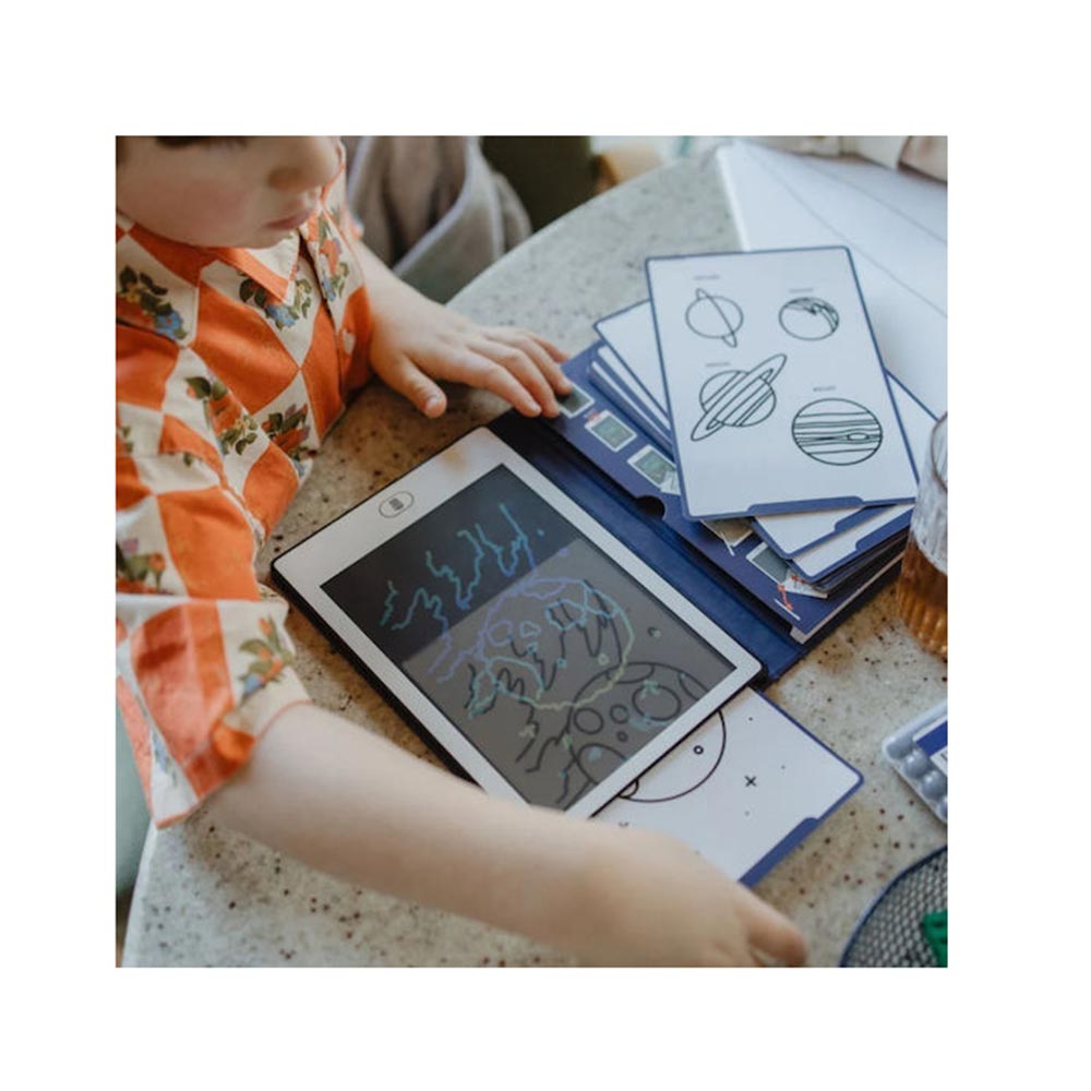Τάμπλετ Ζωγραφικής με Οθόνη LCD και 30 κάρτες Galaxy KDW-182167 Kidywolf - 3