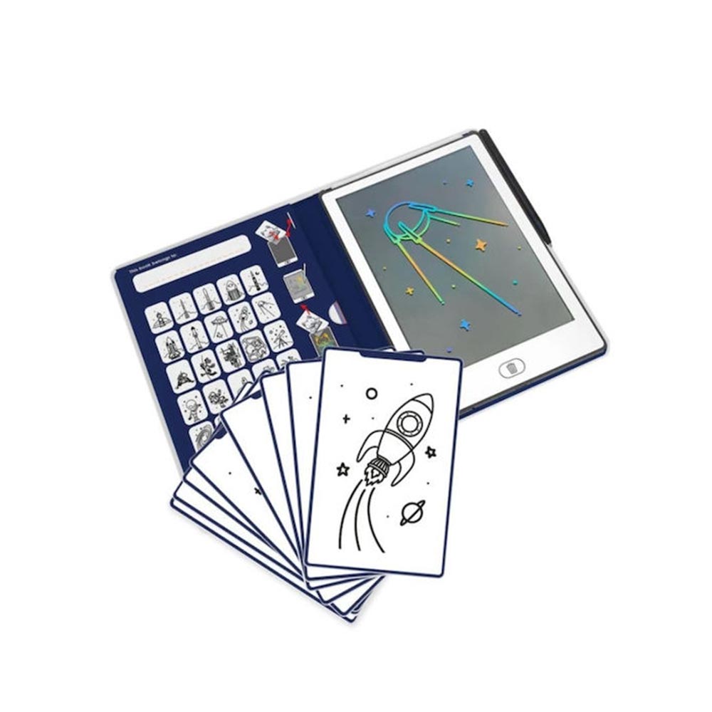 Τάμπλετ Ζωγραφικής με Οθόνη LCD και 30 κάρτες Galaxy KDW-182167 Kidywolf - 116496