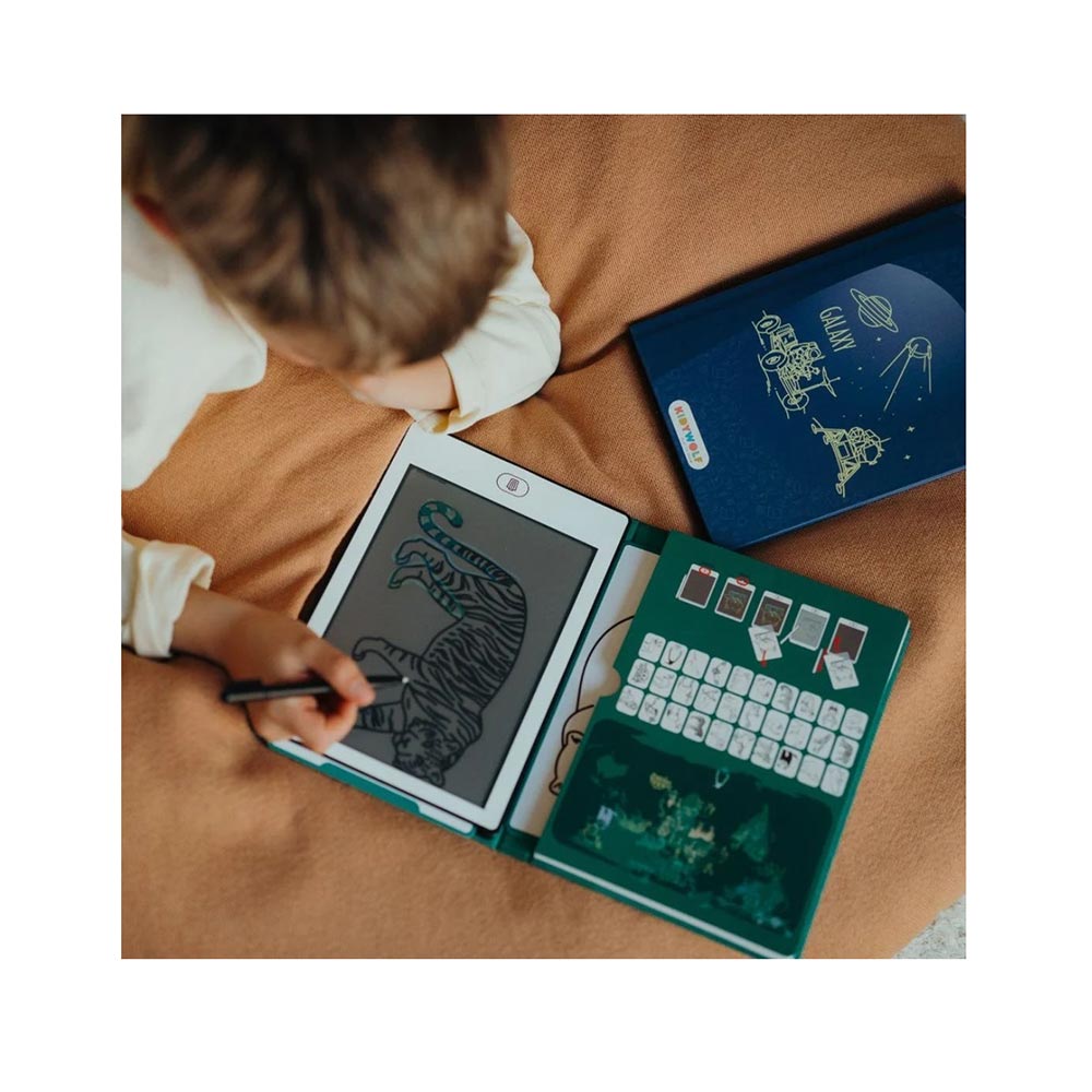 Τάμπλετ Ζωγραφικής με Οθόνη LCD και 30 κάρτες Galaxy KDW-182167 Kidywolf - 1