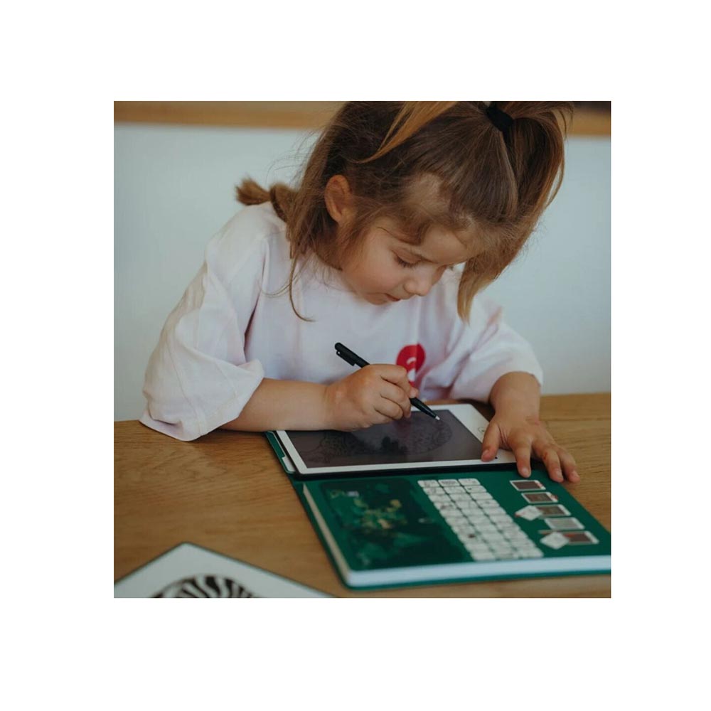 Τάμπλετ Ζωγραφικής με Οθόνη LCD και 30 κάρτες Animals Around the World KDW-182198 Kidywolf - 1