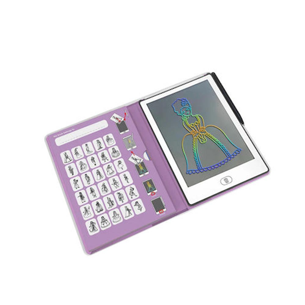 Τάμπλετ Ζωγραφικής με Οθόνη LCD και 30 κάρτες Princess KDW-182457 Kidywolf - 108773
