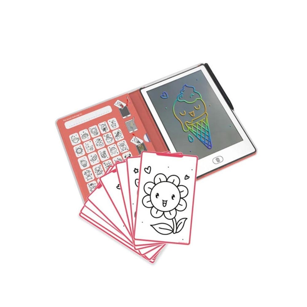 Τάμπλετ Ζωγραφικής με Οθόνη LCD και 30 κάρτες Kawai KDW-182488 Kidywolf - 116501
