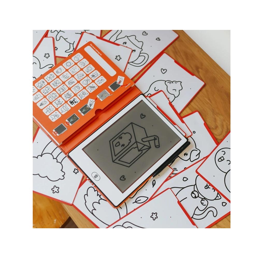 Τάμπλετ Ζωγραφικής με Οθόνη LCD και 30 κάρτες Kawai KDW-182488 Kidywolf - 1