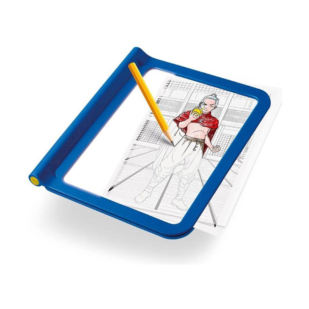 Τάμπλετ Ζωγραφικής 2 Όψεων με Οθόνη LED και Μαυροπίνακα - Manga KDW-182549 Kidywolf - 1