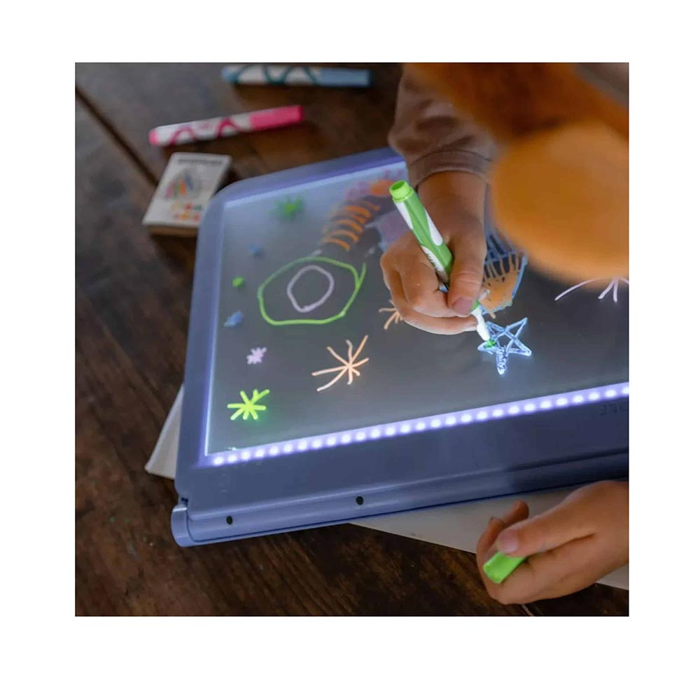 Τάμπλετ Ζωγραφικής 2 Όψεων με Οθόνη LED και Μαυροπίνακα - Manga KDW-182549 Kidywolf - 3