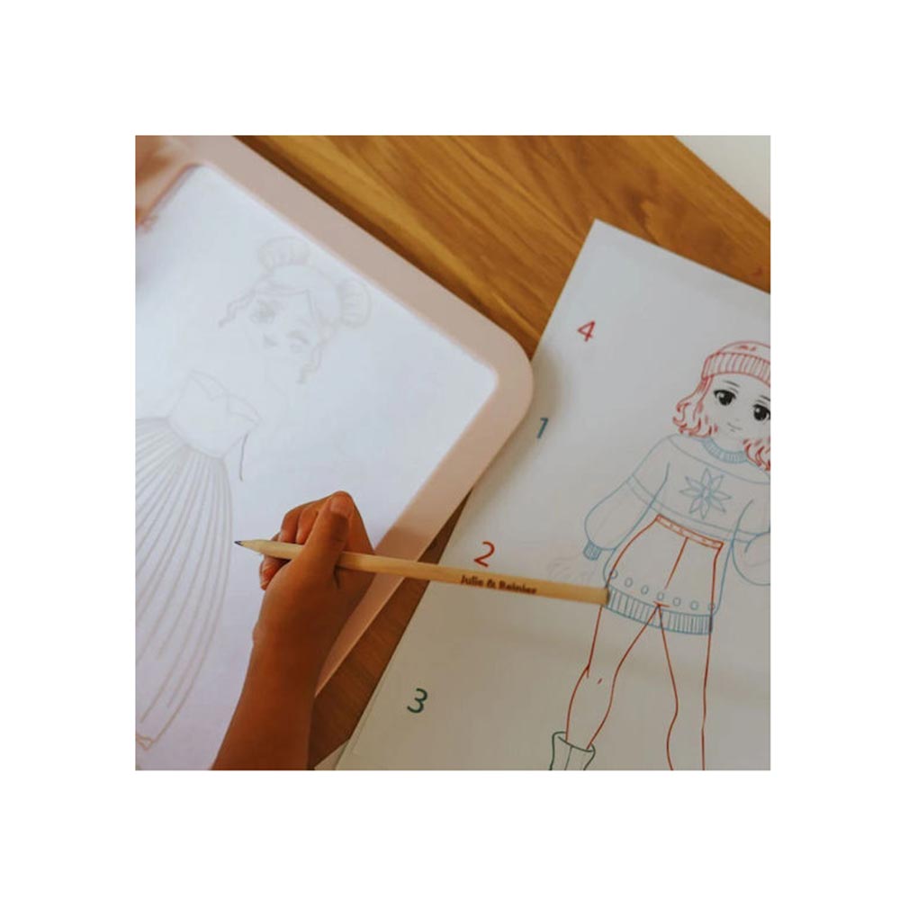 Τάμπλετ Ζωγραφικής 2 Όψεων με Οθόνη LED και Μαυροπίνακα - Fashion KDW-182570 Kidywolf - 5