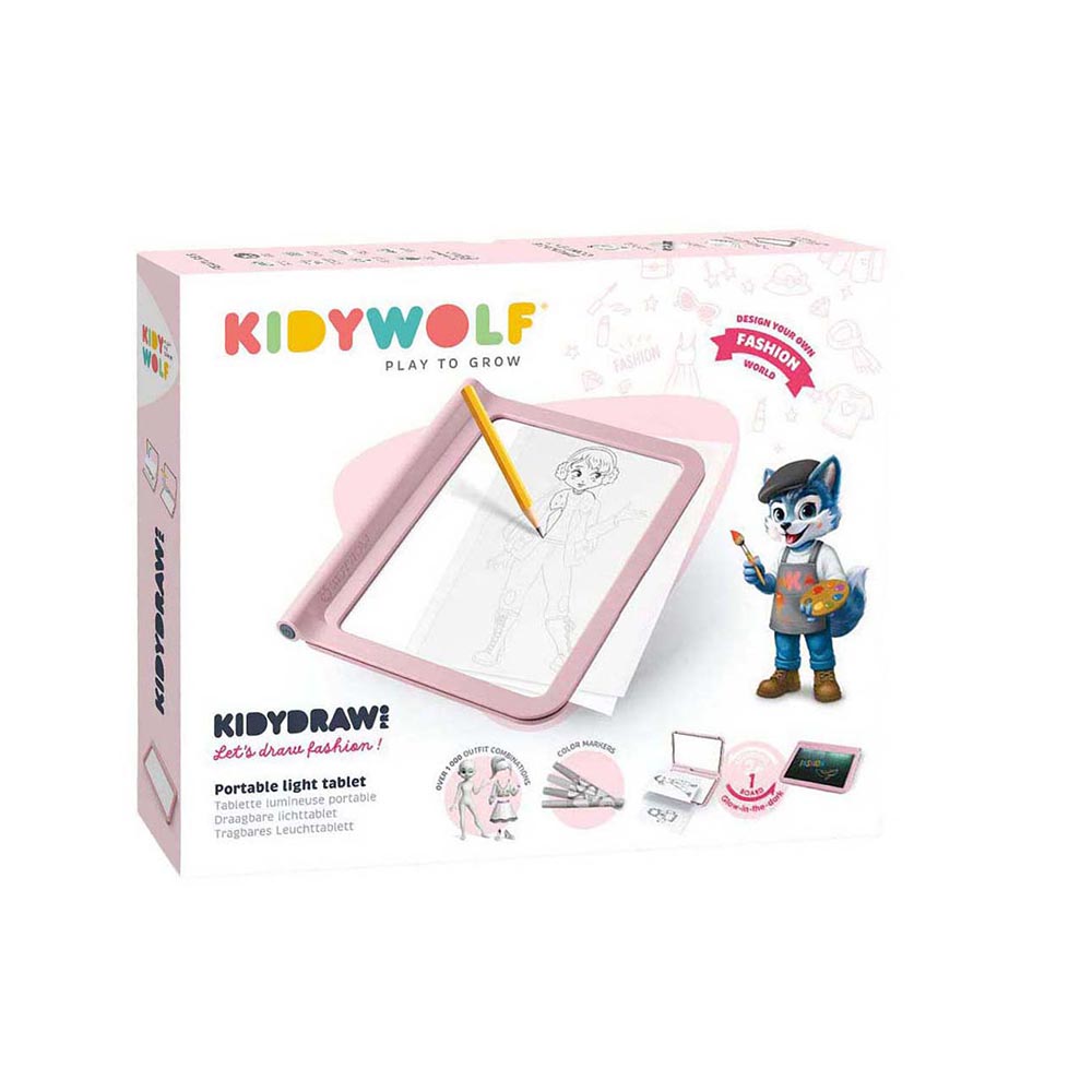 Τάμπλετ Ζωγραφικής 2 Όψεων με Οθόνη LED και Μαυροπίνακα - Fashion KDW-182570 Kidywolf - 116564