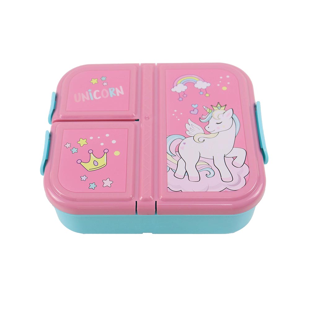 Δοχείο Φαγητού Πλαστικό με 3 Χωρίσματα Unicorn 900ml 550-01277 Gim - 117929