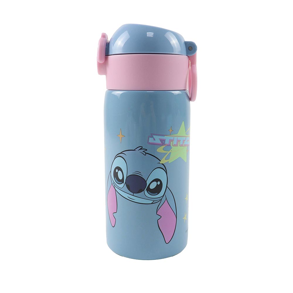 Ανόξειδωτο Παγούρι με Καλαμάκι Stitch 500ml 552-05199 Gim - 1