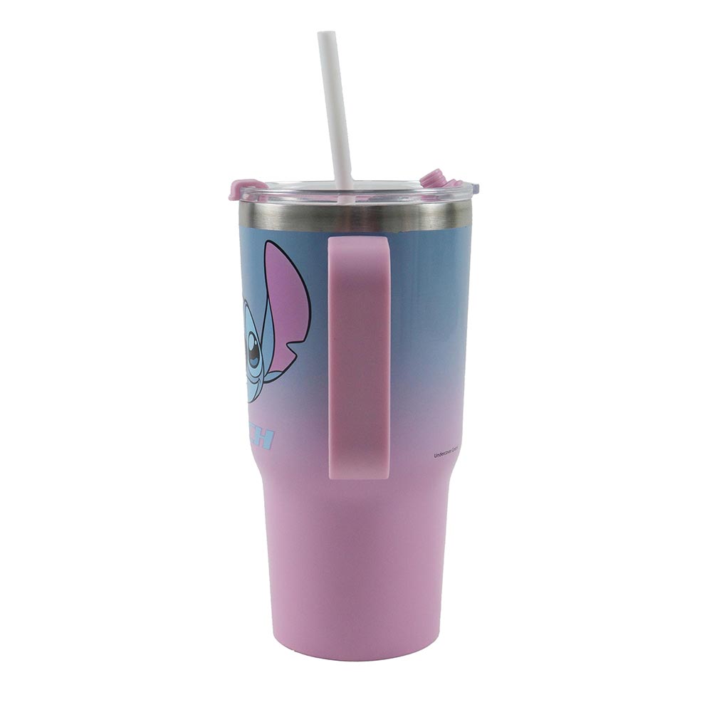 Ανοξείδωτο Ποτήρι Θερμός με Καλαμάκι Stitch 520ml 552-05221 Gim - 1