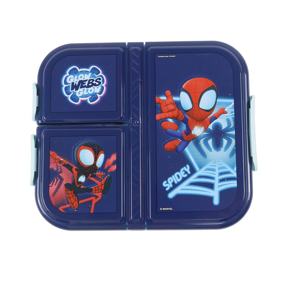 Δοχείο Φαγητού Πλαστικό με 3 Χωρίσματα Spiderman 800ml 557-03277 Gim - 118562