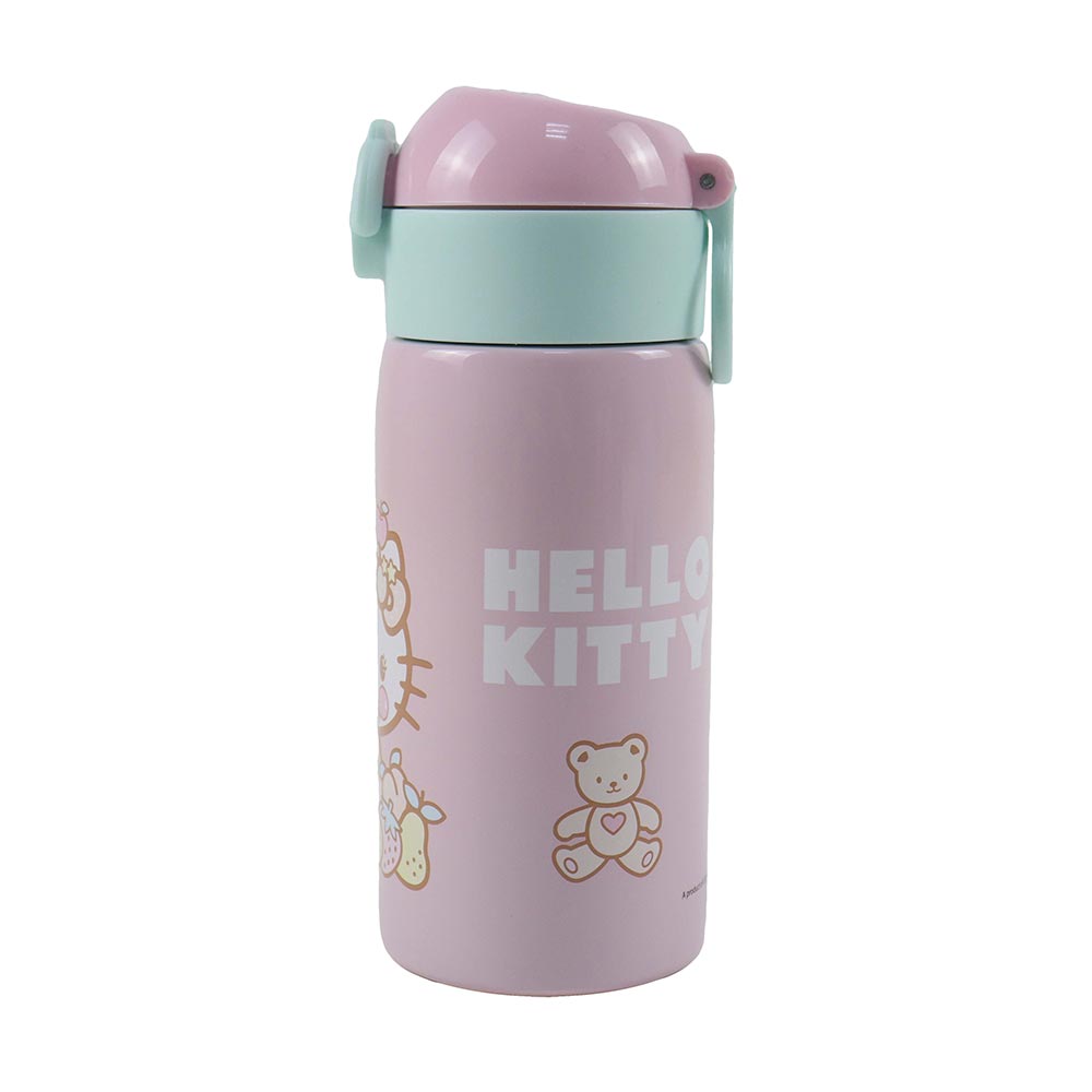 Ανοξείδωτο Παγούρι με Καλαμάκι Hello Kitty 500ml 557-97199 Gim - 1