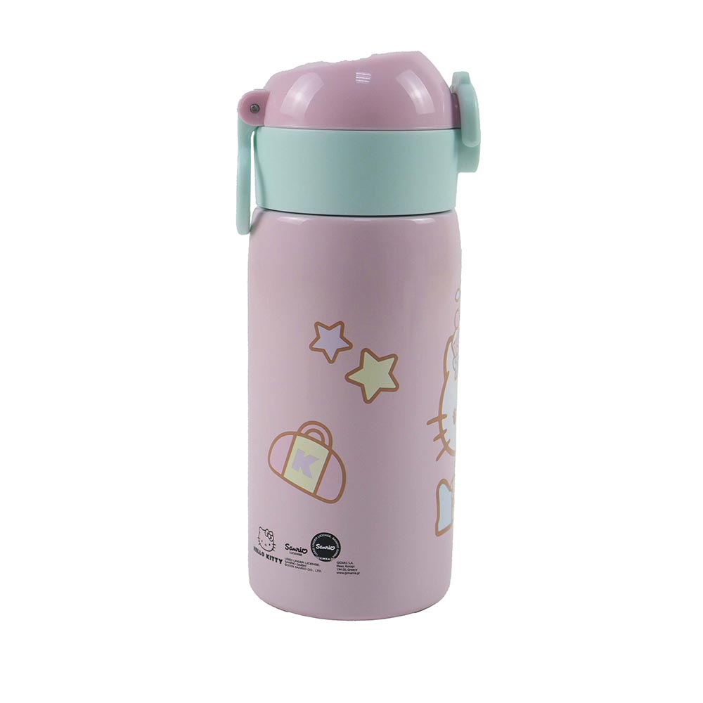 Ανοξείδωτο Παγούρι με Καλαμάκι Hello Kitty 500ml 557-97199 Gim - 3