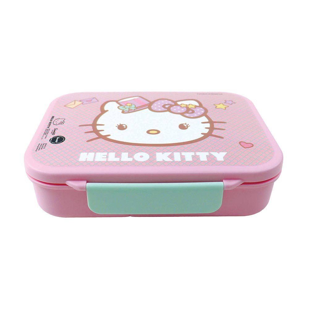 Δοχείο Φαγητού Πλαστικό με 3 Χωρίσματα Hello Kitty 1000ml 557-97269 Gim - 1