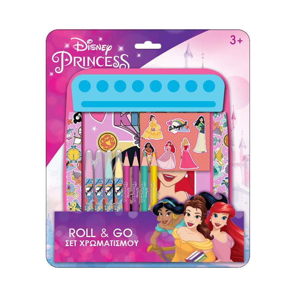 Σετ Χρωματισμού Roll&Go Disney Princess 563714 Diakakis - 0