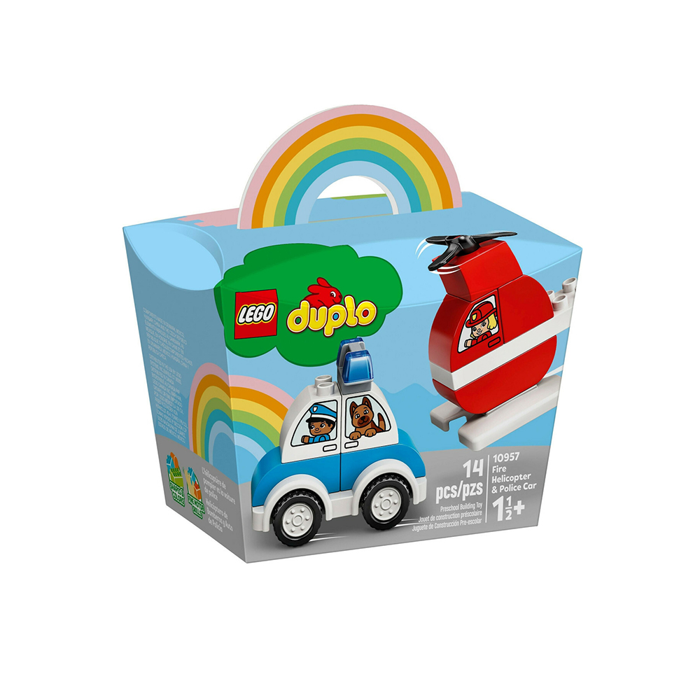 Duplo My First Fire Helicopter And Police Car 10957 Lego - 9274