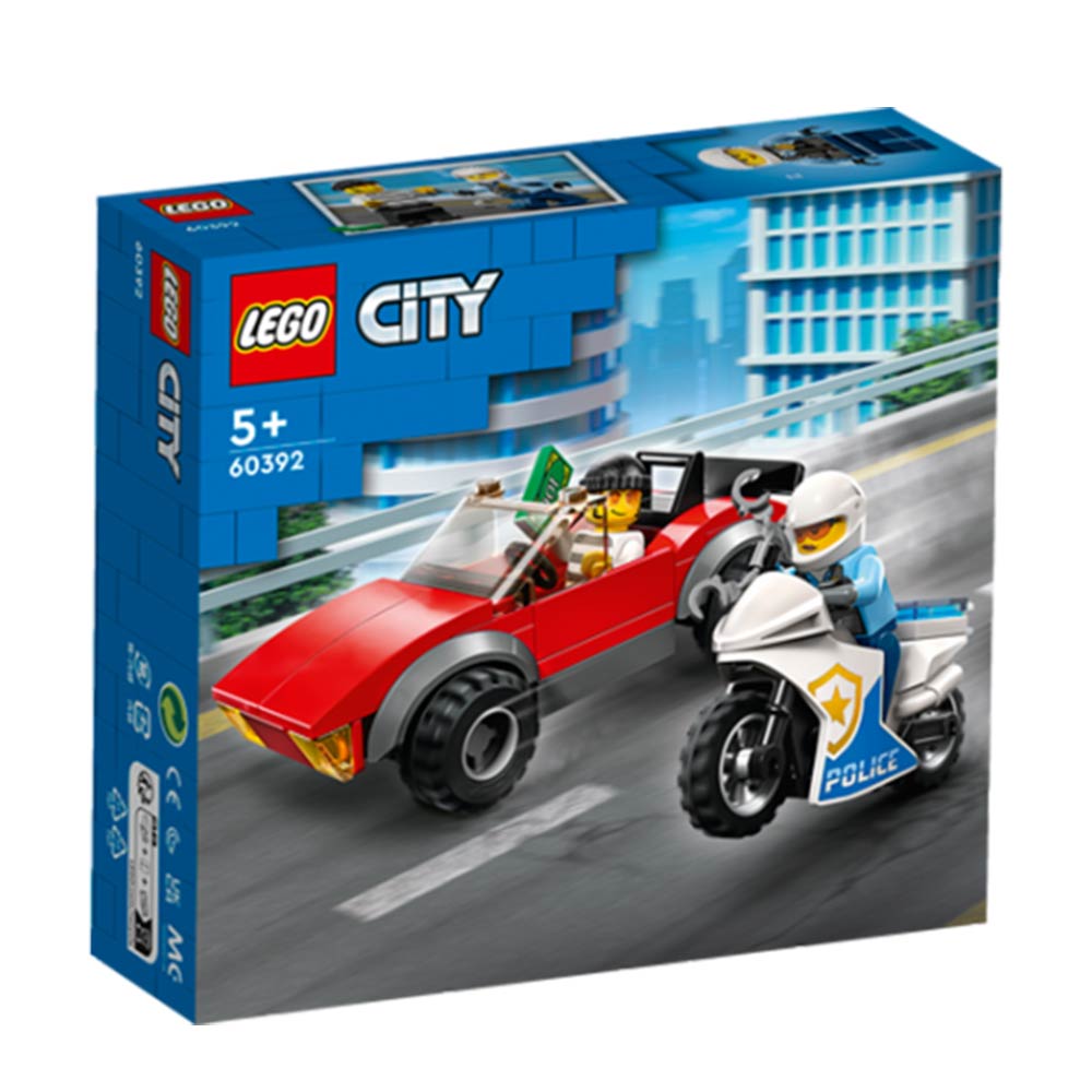 City Police Bike Car Chase 60392 Lego - 88892