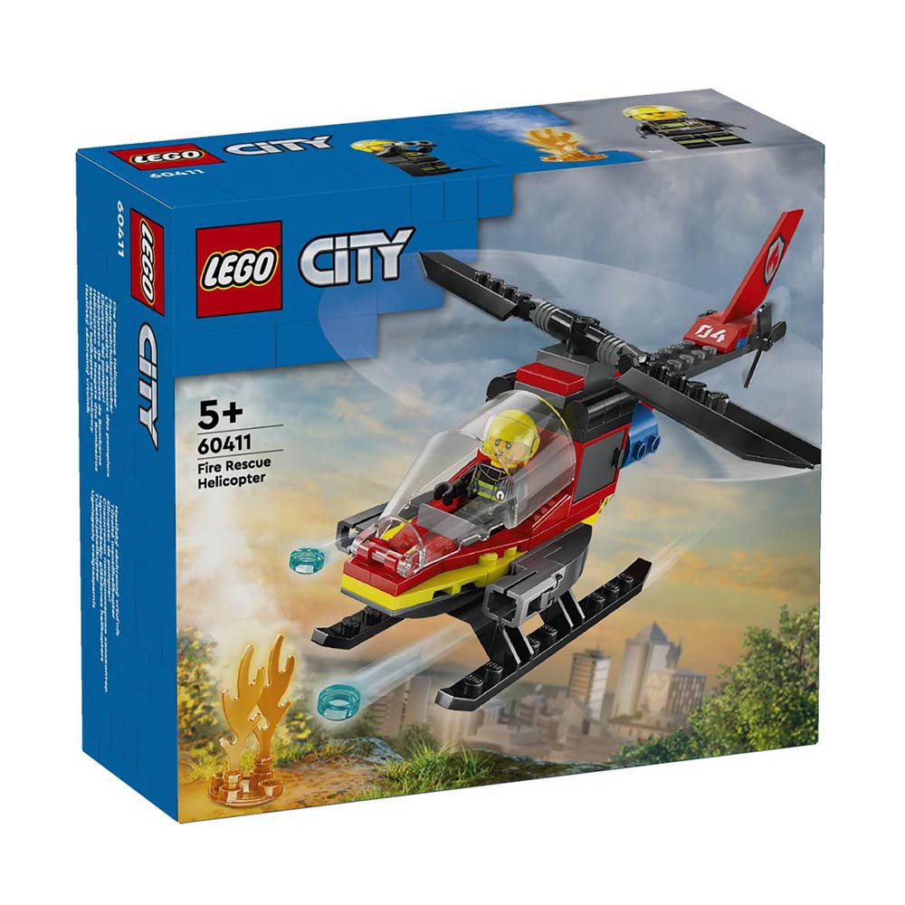 City Fire Rescue Helicopter 60411 Lego - 88889