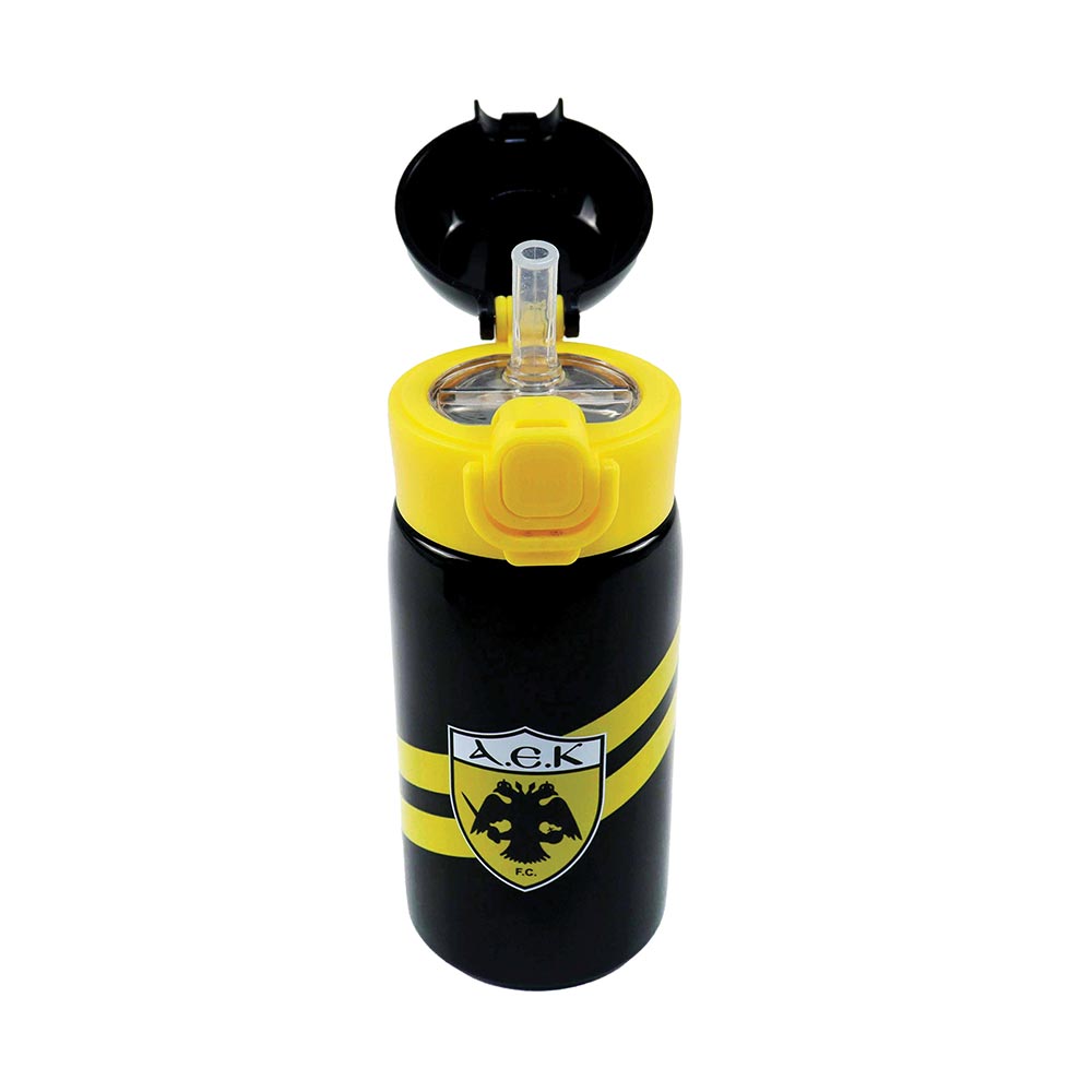 Ανοξείδωτο Παγούρι με Καλαμάκι ΑΕΚ Official 500ml 586-00199 Back Me UP - 3