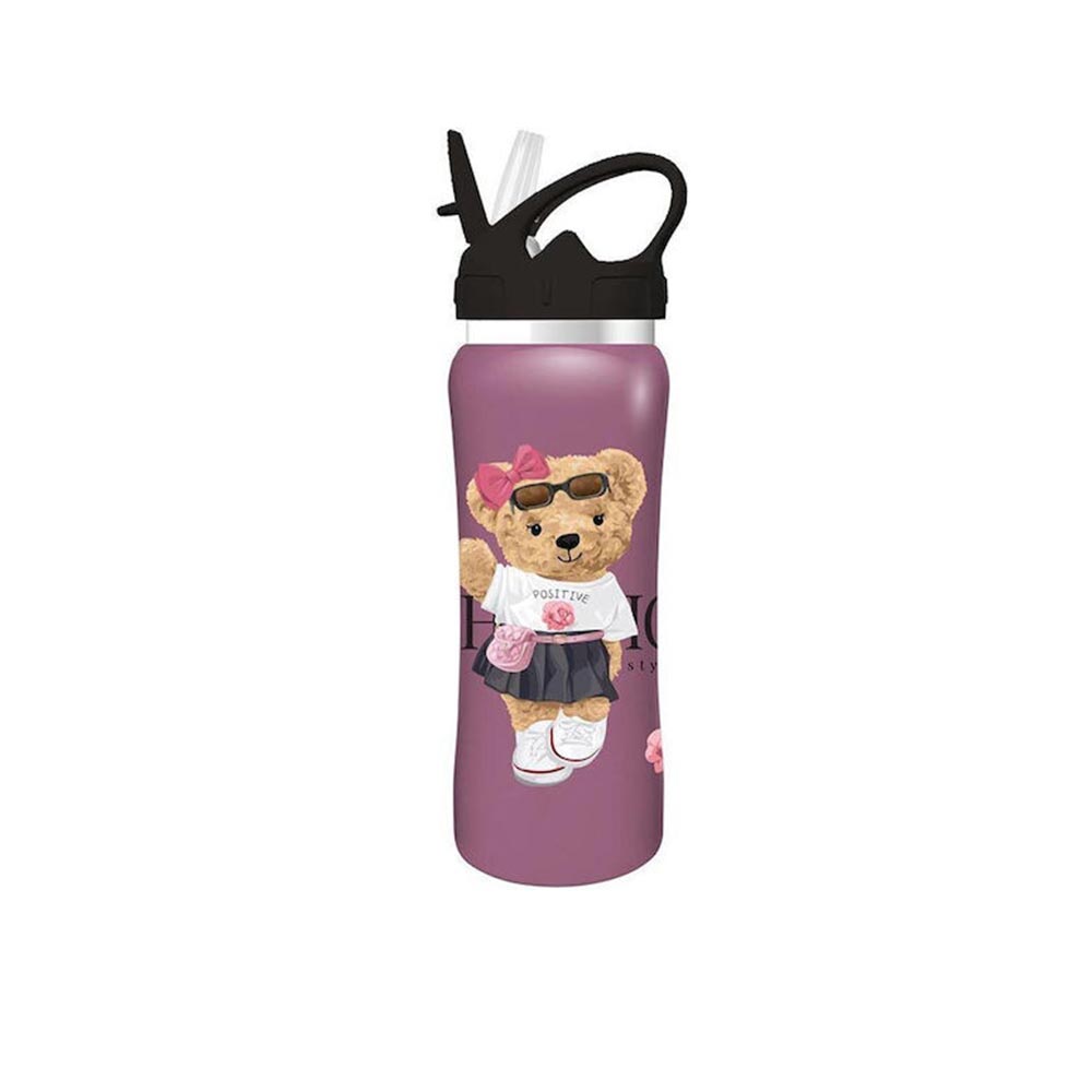 Παγούρι Ανοξείδωτο με Καλαμάκι 500ml 4 Σχέδια 586443 Must - 4