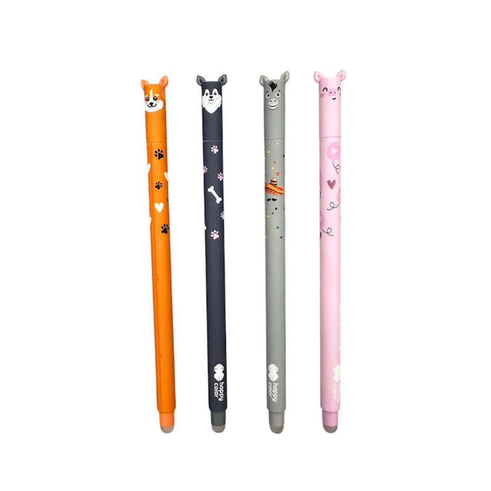 Στυλό Gel Με Μπλε Mελάνι 0.5mm - Animals Σε 4 Σχέδια 185777 Happy Color - 100519
