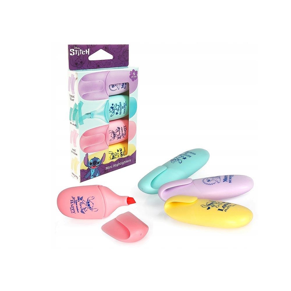 Σετ 4 Μίνι Μαρκαδόροι Υπογράμμισης Stitch 375347 Coolpack - 1