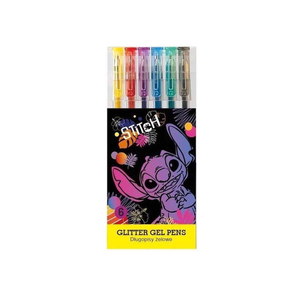 Σετ 6 Στυλό Gel με Γκλίτερ Stitch 391378 Coolpack - 108208